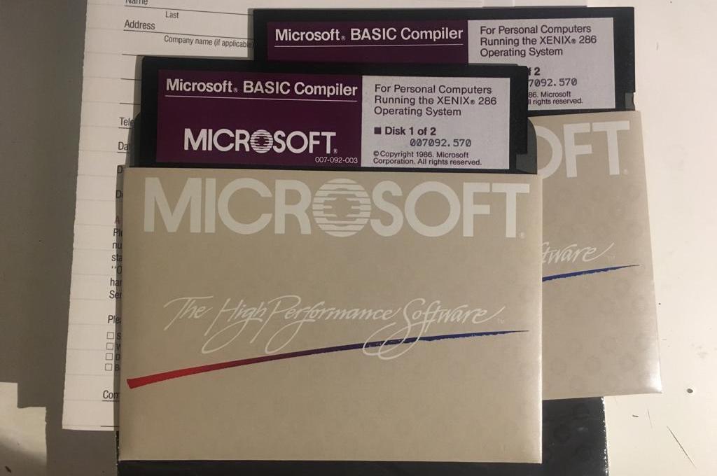 Microsoft BASIC for Xenix Disks (1986)